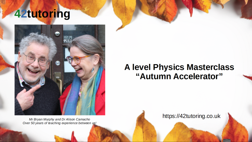 Autumn Accelerator Masterclass recording link, image of first slide