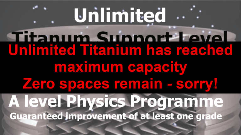 Unlimited Titanium Support level has reached capacity - sorry no spaces left