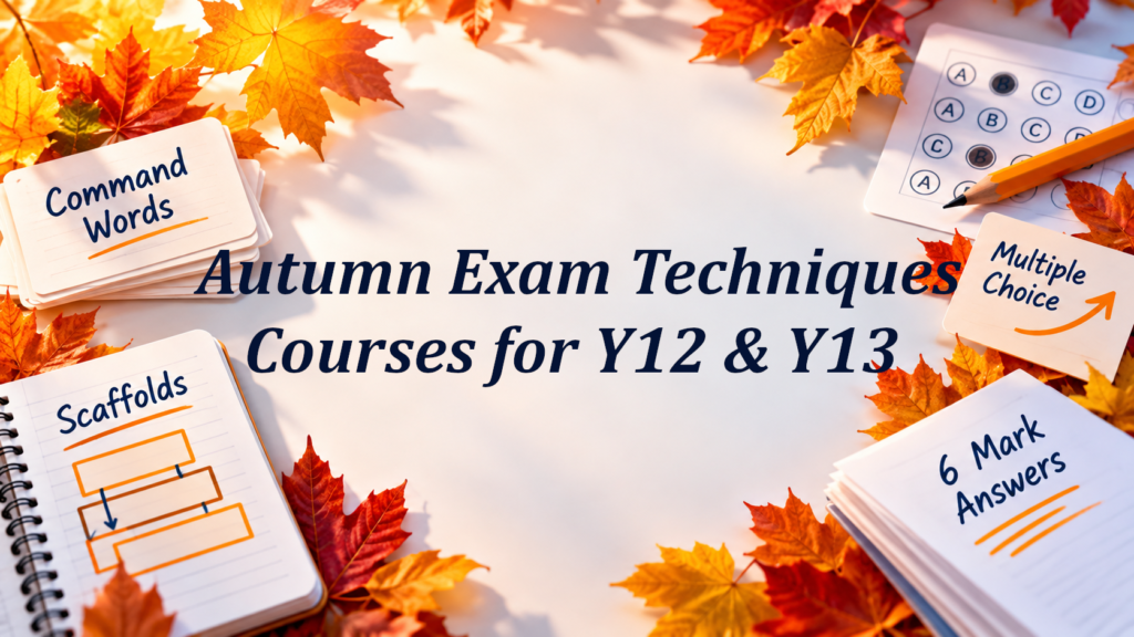 Autumn exam techniques courses for Y12 and Y13 A level Physics